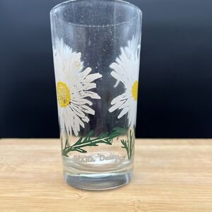 Vintage Shasta Daisy Peanut Butter Glass Drinking Kitchen Mauzy